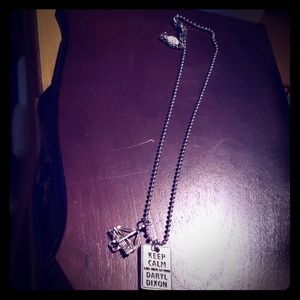 Keep Calm and Hide Behind Daryl Dixon Necklace